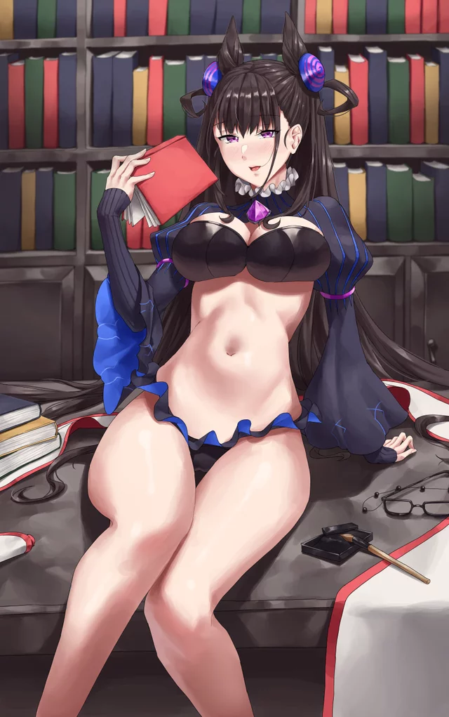 Sexy Librarian (Murasaki) is ready for some hot and heavy fucking