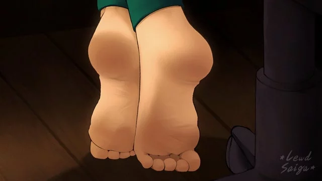 If you ever wonder what Lofi Girl's feet look like (Artist: LewdSaiga)