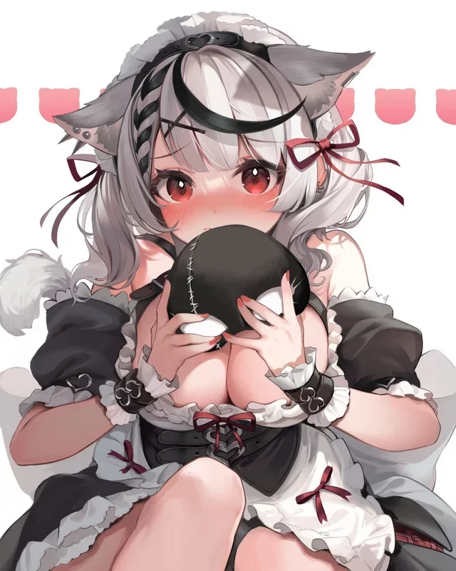 h-hello! are you the young master/mistress? im so excited to meet you! (i wanna be the cute doggirl maid, who you were given as a christmas present)