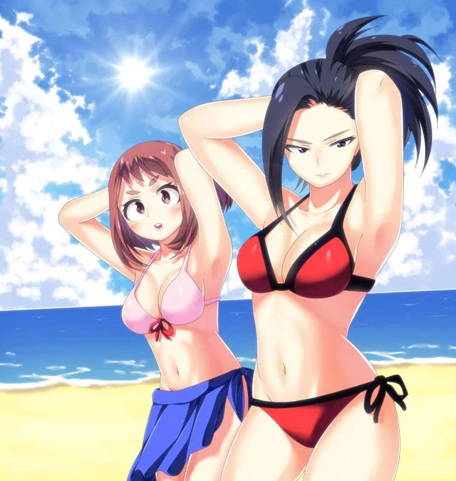 (Ochako) and (Momo) have such lovely bodies. I want to fuck them hard and dump gallons of cum in them