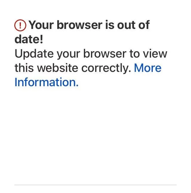 Has anyone else ever encountered this problem, on the google app? I promise its not out of date, and I can access the site on Safari for example.