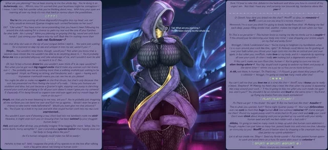 [FxM] Riff Raff, Suit Rat, I Don't Buy That [Mass Effect] [Tali] [Quarian] [Human'd] [Interspecies] [Roleplay] [Artist: Coolmaster98]