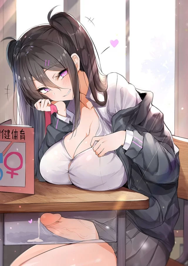 Meeting eyes together during class~ I wonder if you would be willing to take care of a problem for me~?