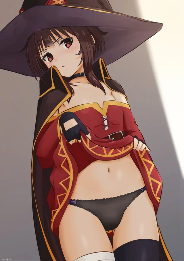 gonna lie back and jerk my dick to (megumin)