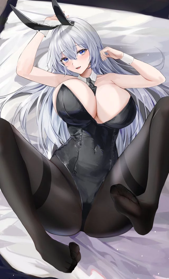 Silver Hair Bunny Girl [Original]