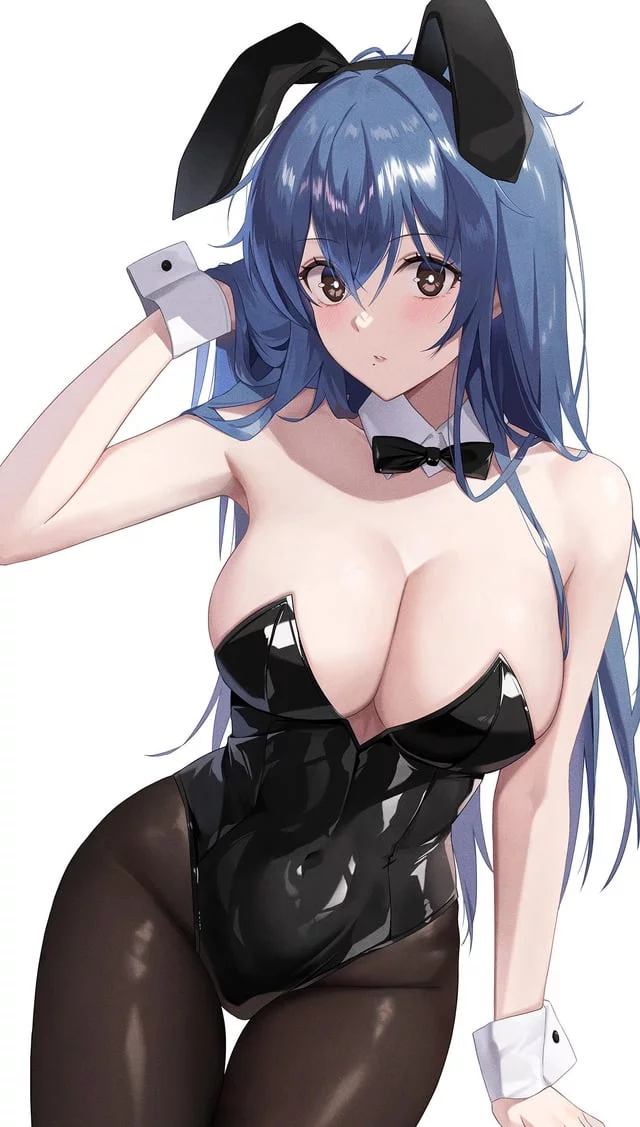 Blue-Haired Bunny Girl