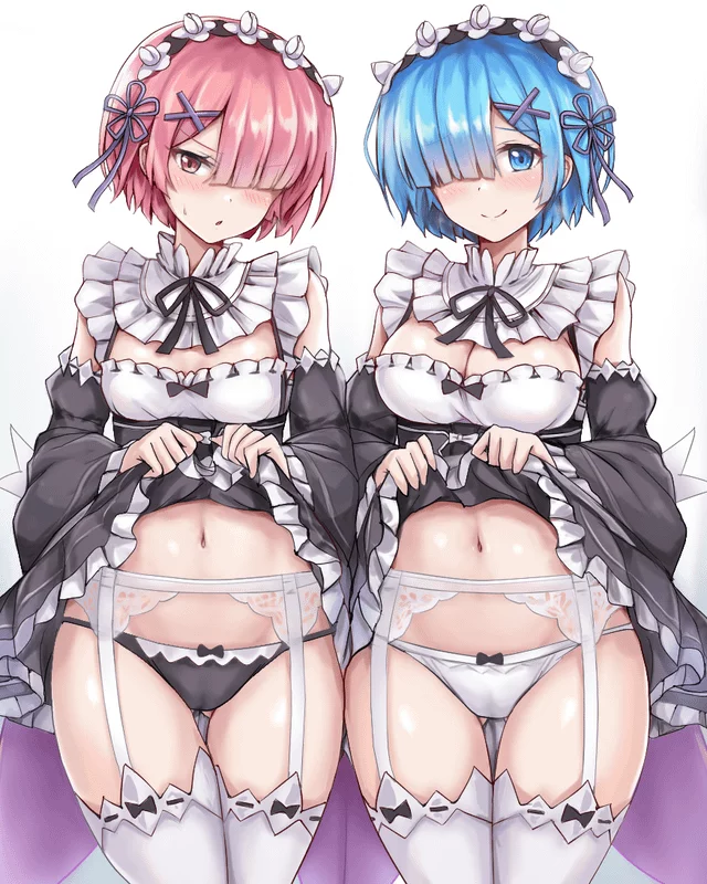 (Ram and Rem) was made to be my personal cumdumps, they make me so hard~