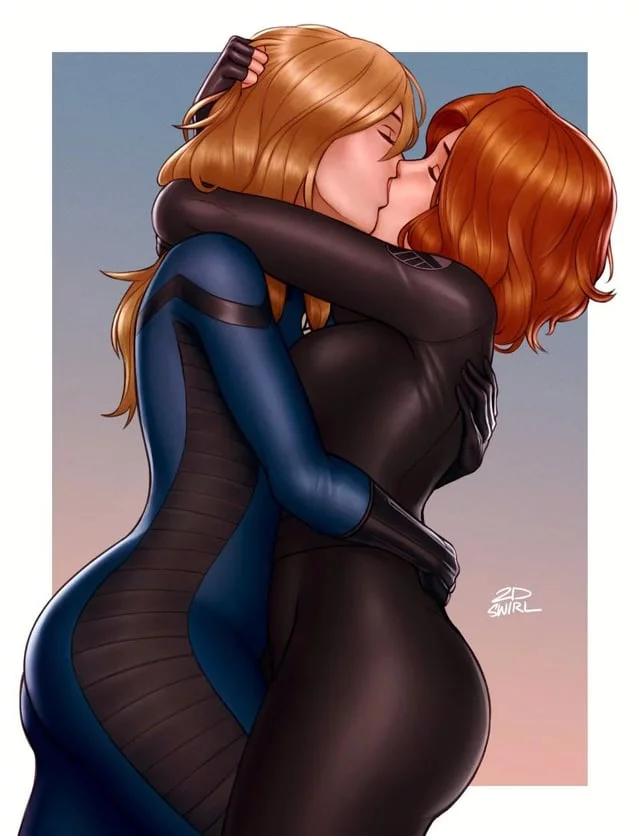 Invisible Woman & Black Widow Making Out (2dnsfw) [Marvel]