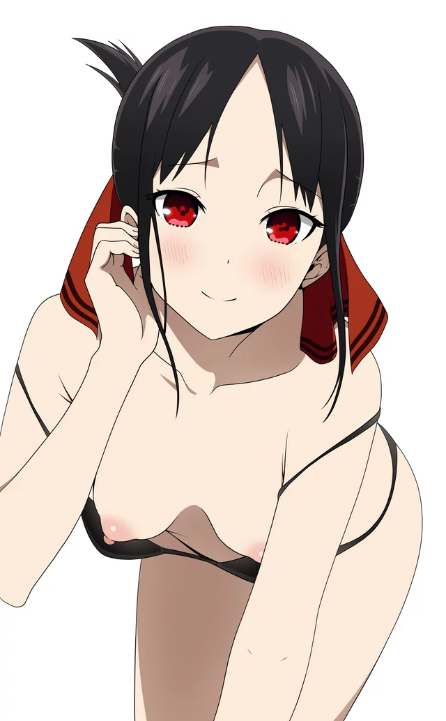 Sneak a peek at Kaguya-sama cute hanging tits