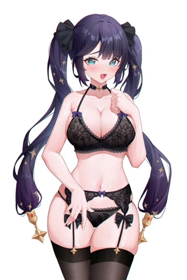 Mona in a lingerie