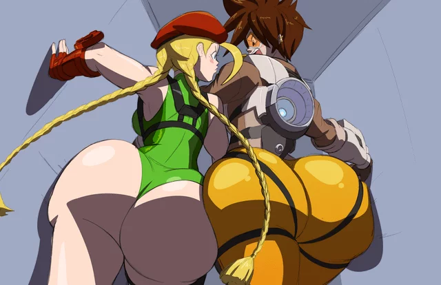 Tight Fit Brits Cammy And Tracer (Axel-Rosered ) [Overwatch/ Street Fighter]