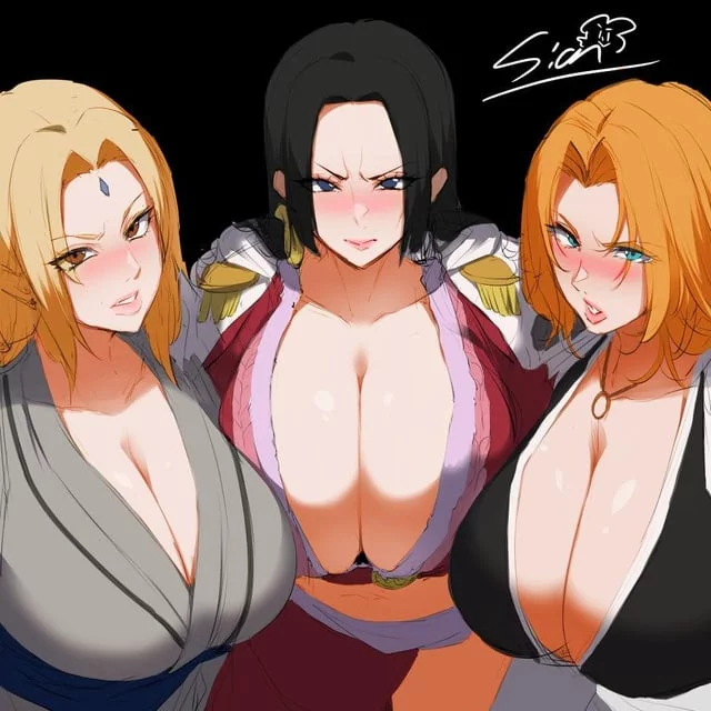 The trio of big breasts