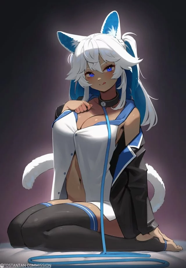 I wanna be put on a leash and be mommy's good kitty >~<