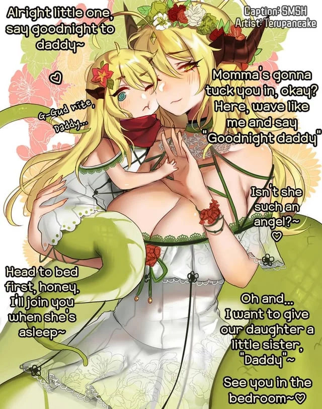 A Happy Family [Snake Girl] [Wife & Daughter] [Wholesome] [Bedtime] [Implied Sexy Fun Time] [48/365]