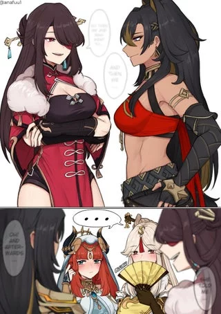 telling sex stories with my dom friend while our subs watch us~