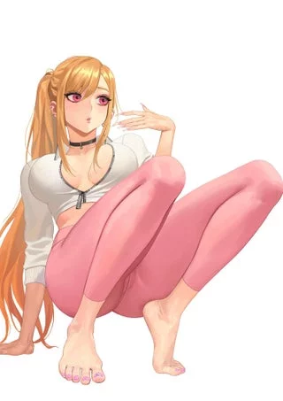 Marin Showing Off Her Feet (hongsuk0) [My Dress-Up Darling]