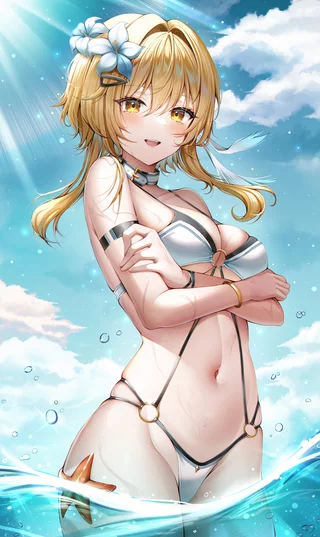 Lumine in the water on such a good weather (wol_927)