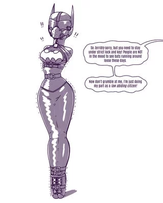 Cassandra now realizes the new Batsuit is a bit....different