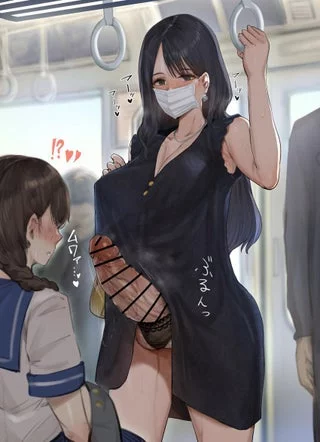 Uh-umm excuse me m-ma’am… your umm… thing… is a little close to me