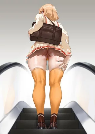 I wanna tease people on the escalator~