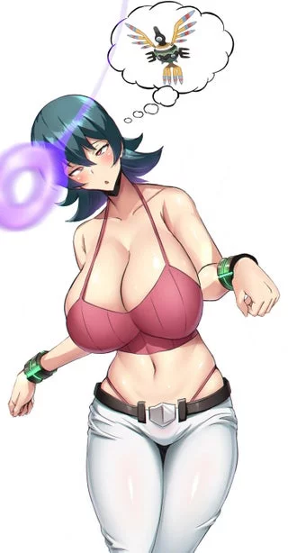 Fine you won the duel, I'll give you your badge. . .wait why aren't you calling your pokemon back to its ball?. . .