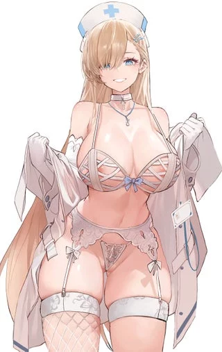 ~Lemme make this reeeeally easy for ya Old Dude. When I was badaging up your foot, I got a GREAT look at what you are packing, and I'm the only nurse on Duty tonight. So, you keep it a secret, and well...I'll you with some physical therapy until the Doc comes in at 11am tommorow morning...fufu*