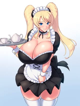 You're such a jerk... wasn't turning me into a girl enough? Now you tell me I've got to dress up and serve you...
