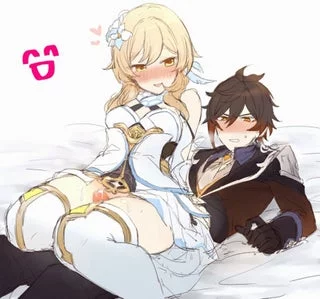 Lumine giving Zhongli a great time <3 (Sbs)