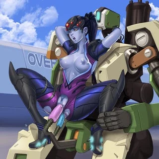 Widowmaker testing Bastions new attachments (Overwatch) [pablocomics]