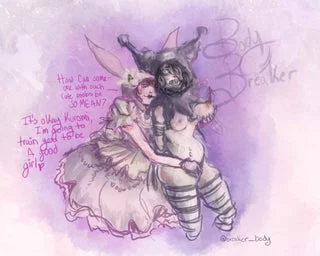 Kuromi × My Melody femdom