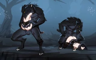 Those 2 visitors are now 2 sexual properties of the bad big scary werewolves (Tarakanovich)