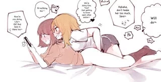 I want to make my girlfriend get into heat for me while she’s on the phone with her mom~ 💕💕