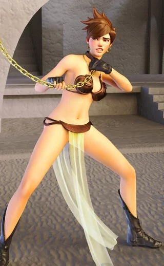 Slave Leia Tracer (2) (art by gooddavy)