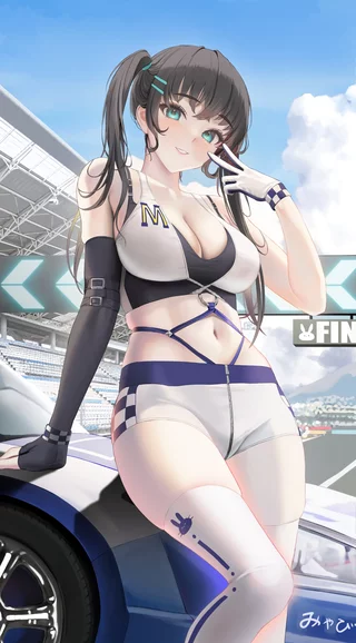 Race Queen in the stadium (tokkihouse) [Original]