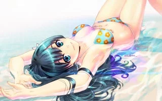 Saten in her swimsuit [A certain scientific railgun]