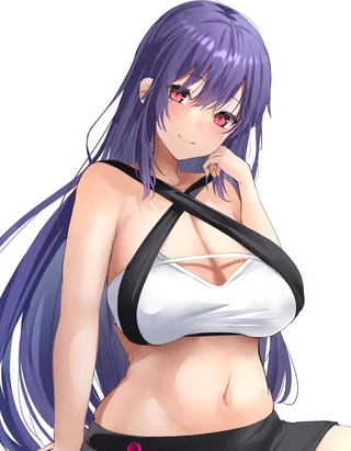 Criss cross halter and red eyes (tikuwanwa) [Original]