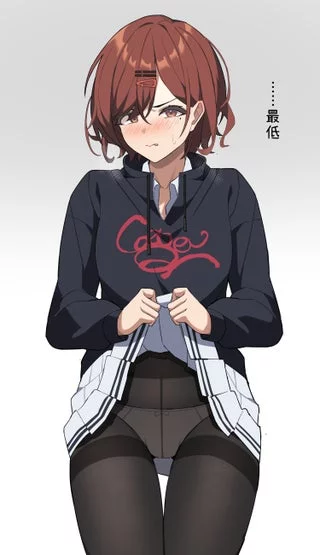 Higuchi Madoka Disgusted Skirt Lift [Idolmaster Shiny Colors]