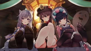 Liyue girls (Keqing, Hu Tao, Yun Jin) [Genshin Impact]