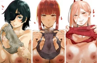 Makima-chan and Tokyo Special Division 4's panties