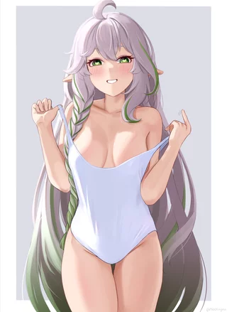 Rukkhadevata Swimsuit Pull Blush (Mockingeu ) [Genshin Impact]