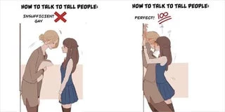 I think i’m ready to talk with tall people now! Who’s tall here?!