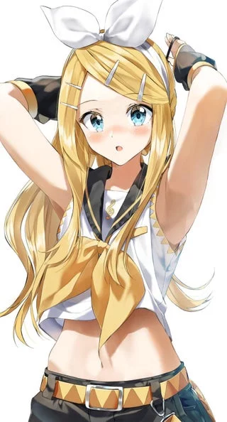 Long haired Rin [vocaloid]