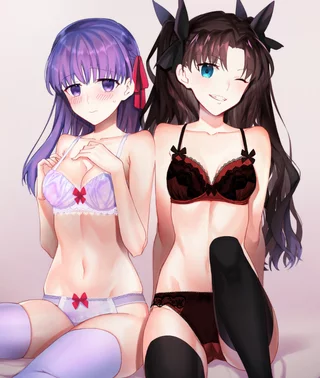 Rin Tohsaka and Sakura Matou [Fate]