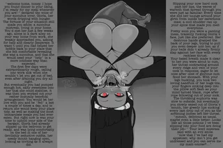 Stay at home succubus making herself useful (art by DMX woops) [succubus] [implied sex]