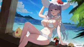 Plymouth on a sunny day by the shore (By Maanu@お仕事募集中) [Azure Lane]