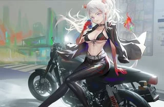 Nian Biker Beauty (Coper Maileyun) [Arknights]