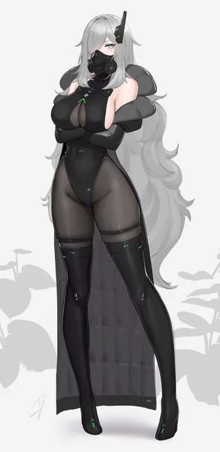 hot mommy in gas mask [original]