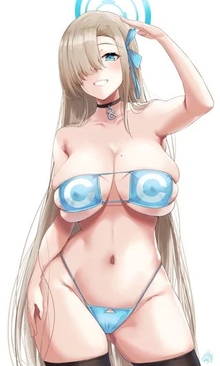 Asuna Blue Bikini (Blue Archive)