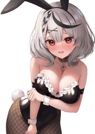 H-hello! W-welcome to the Bunny g-girl casino. W-we have a s-simple game we’re playing t-today. Are you I-interested? (I want to be the shy girl gambling her body to a lucky winner)