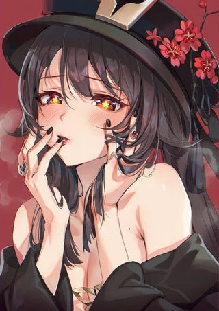 (Hu tao) does anyone want to play truth or dare where we take it in turns sending anime waifus if you rate them a 9 you do a truth a 10 you do a dare